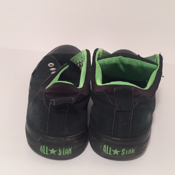 Converse Size 10 Men Lime Green and Black - Picture 2 of 7